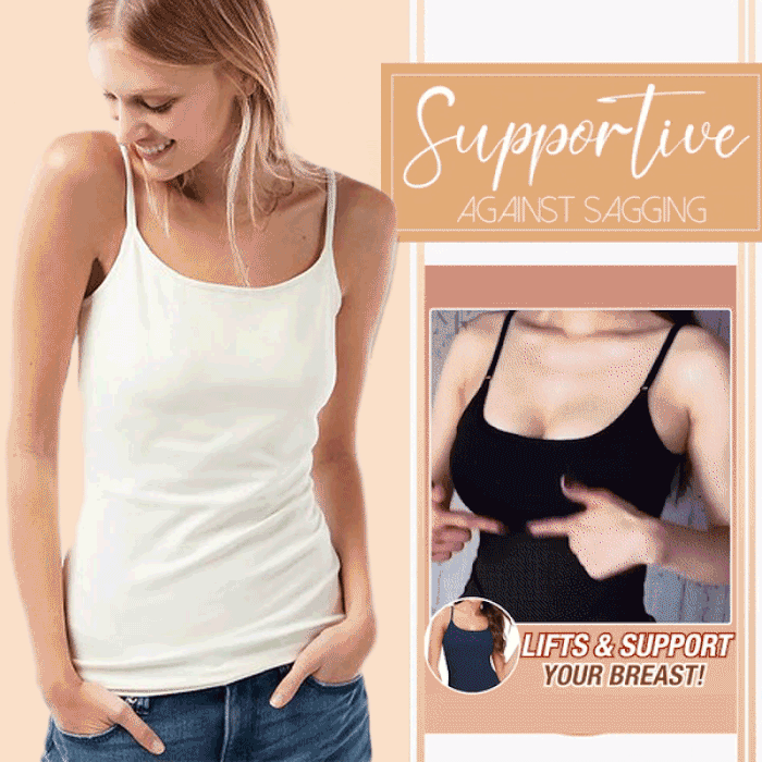 Women’s Camisole With Built In Padded Bra Vest