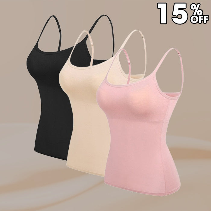 Women’s Camisole With Built In Padded Bra Vest