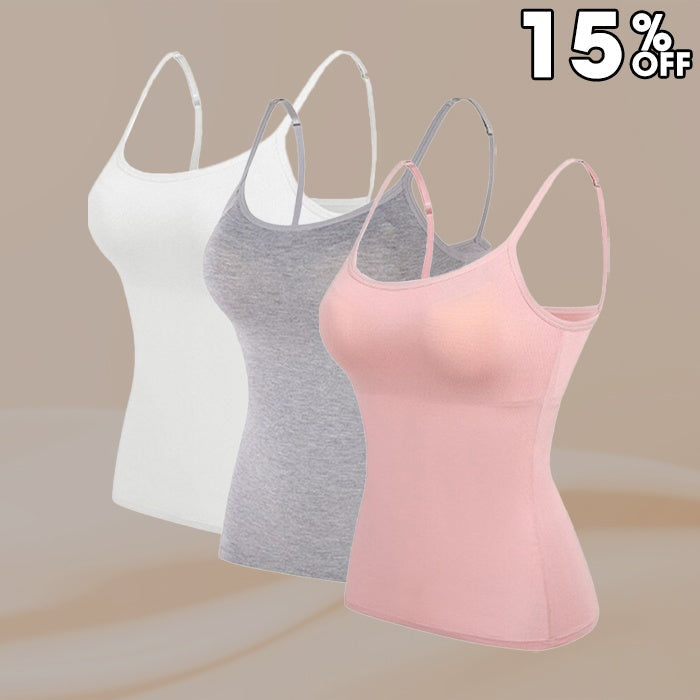 Women’s Camisole With Built In Padded Bra Vest