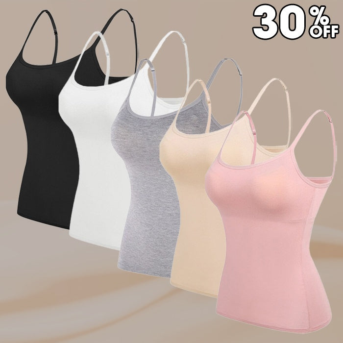 Women’s Camisole With Built In Padded Bra Vest
