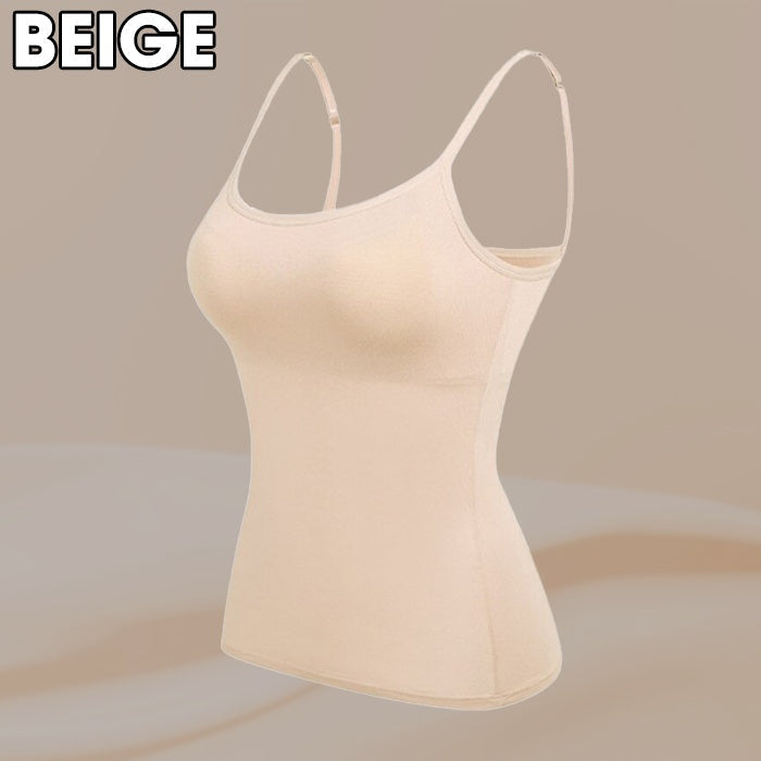 Women’s Camisole With Built In Padded Bra Vest