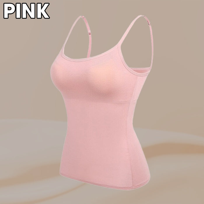 Women’s Camisole With Built In Padded Bra Vest