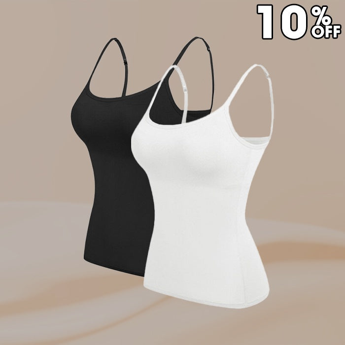 Women’s Camisole With Built In Padded Bra Vest