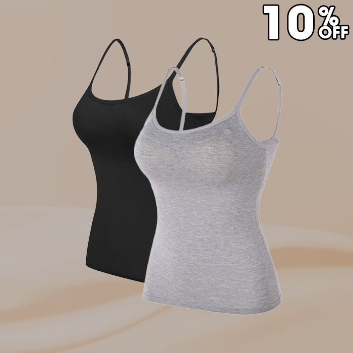 Women’s Camisole With Built In Padded Bra Vest