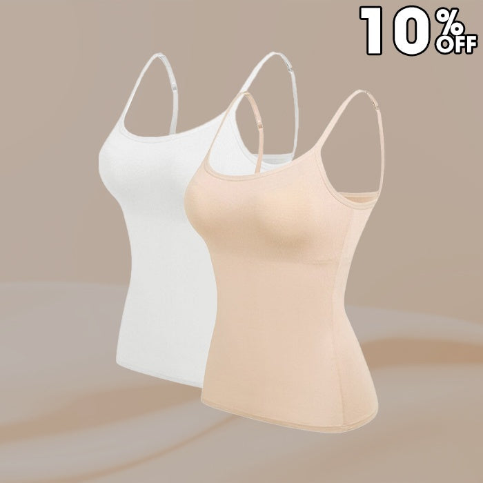 Women’s Camisole With Built In Padded Bra Vest