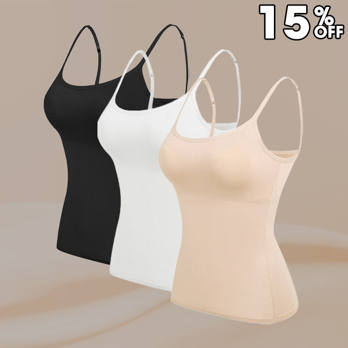 Women’s Camisole With Built In Padded Bra Vest