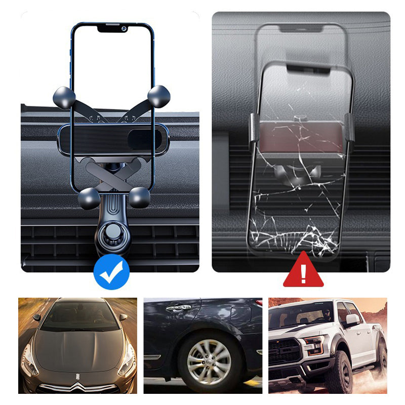 Universal Air Vent Phone Mount with 360° Rotation for Car
