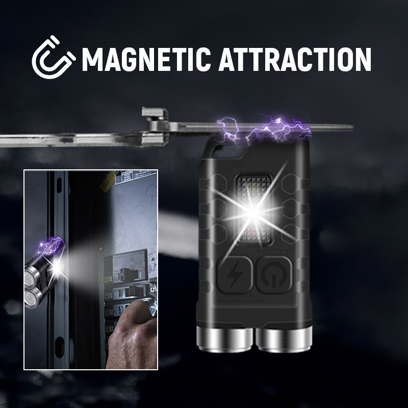 ✨Hot Sale-50% OFF✨ Magnetic Mini Keychain Flashlight