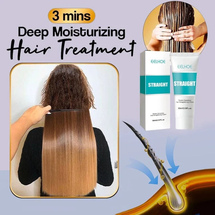 ✨Save 41% on Limited-Time Offer ✨ Silk and Keratin Treatment Hair Straightening Cream
