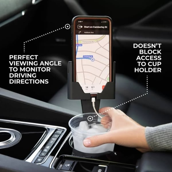 Car Phone Holder – Phone & Cup Holder