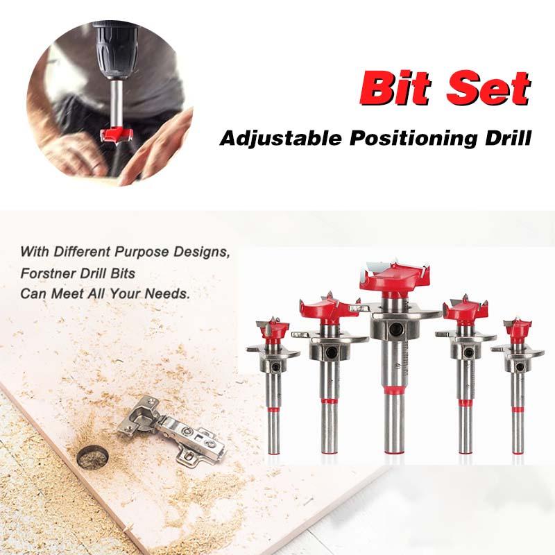 ✨Hot Sale 51% OFF✨Woodworking Drill Bit Set with Positioning Function