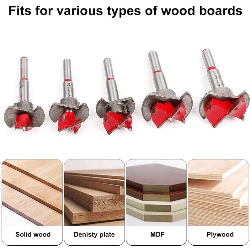 ✨Hot Sale 51% OFF✨Woodworking Drill Bit Set with Positioning Function
