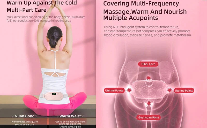 Heating & Massage Therapy Pad - (for Period Cramps & Any Pains)