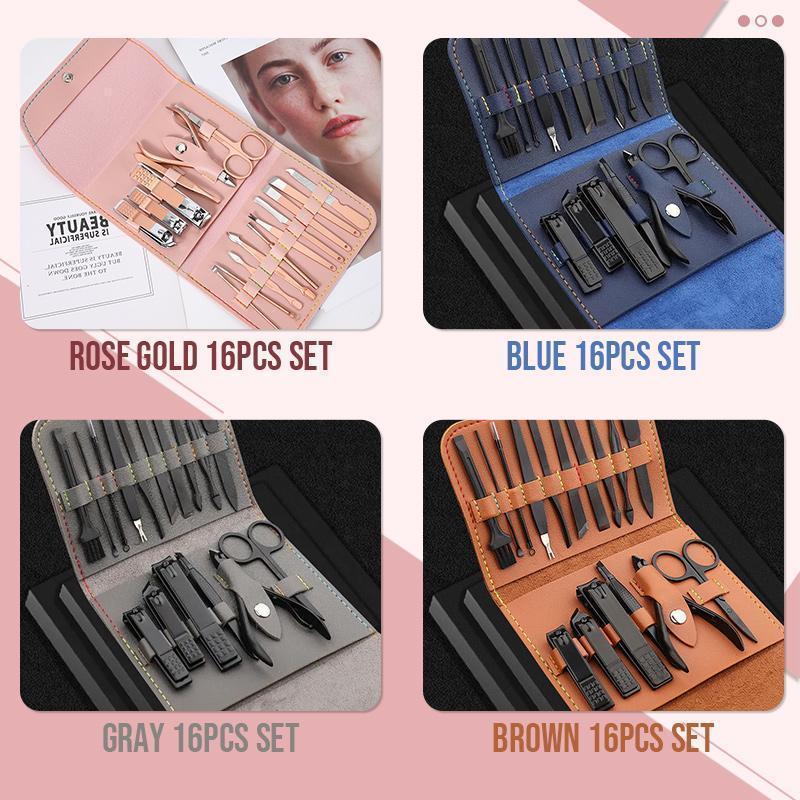 ✨Good-looking Foldable Stainless Steel Nail Clipper Set