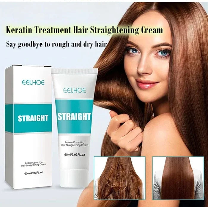 ✨Save 41% on Limited-Time Offer ✨ Silk and Keratin Treatment Hair Straightening Cream