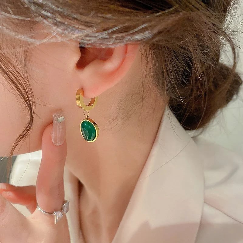 🔥 Ramadan Gifts 🔥 Jadeite Necklace Earrings Bracelet Set