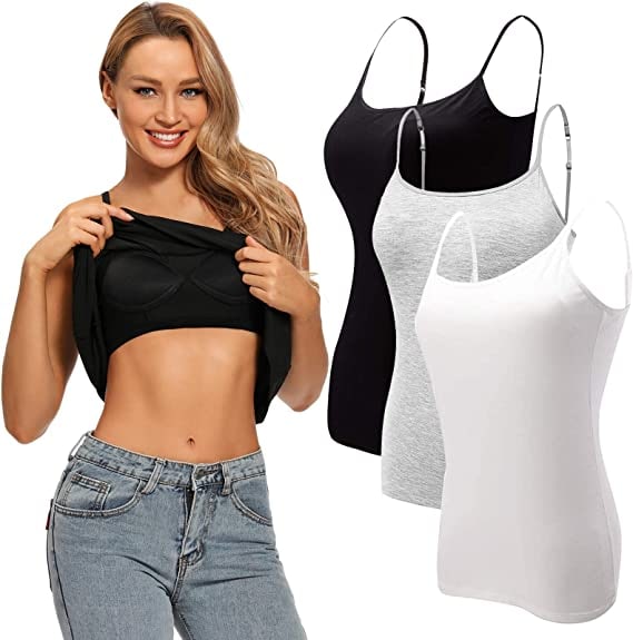 Women’s Camisole With Built In Padded Bra Vest