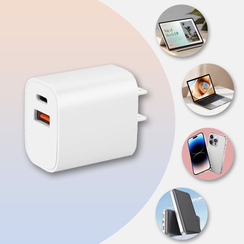 20W Fast Charger Dual-Port Power Adapter