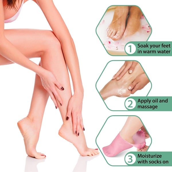 Buy 3 Get 4 Freeš„ Moisturizing Foot Mask Exfoliating Silicone Socks Beach Protective Socks
