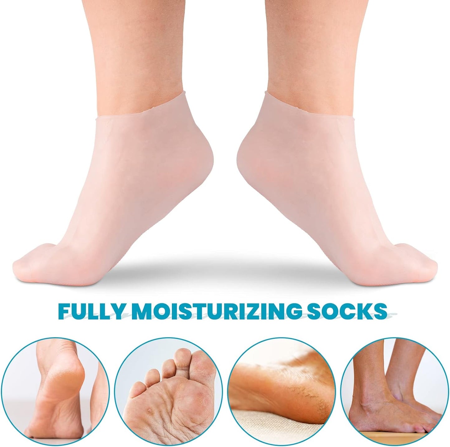 Buy 3 Get 4 Freeš„ Moisturizing Foot Mask Exfoliating Silicone Socks Beach Protective Socks