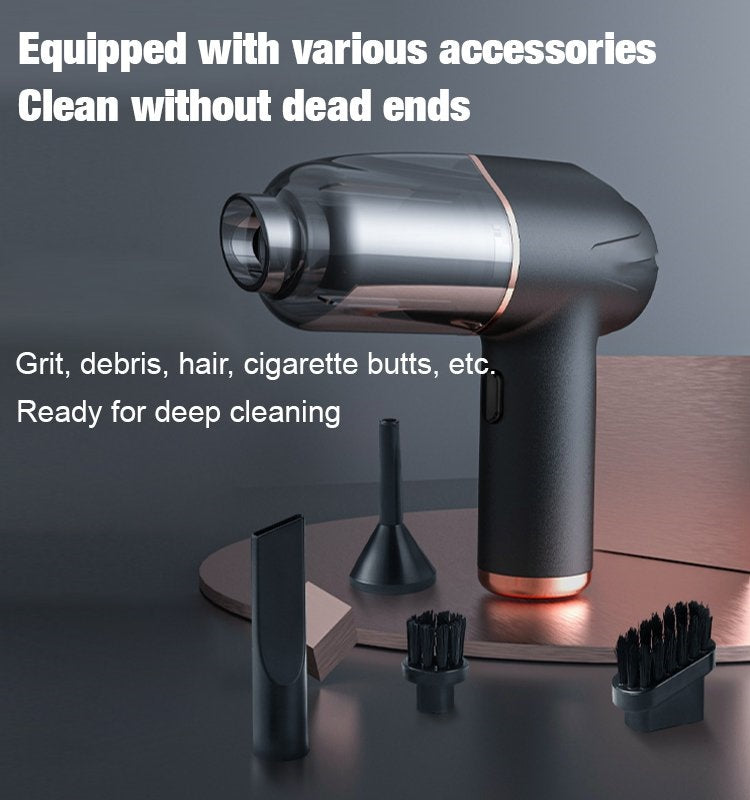 Blow, Vacuum and Inflate - All-in-One Cordless Vacuum Cleaner for Home and Car