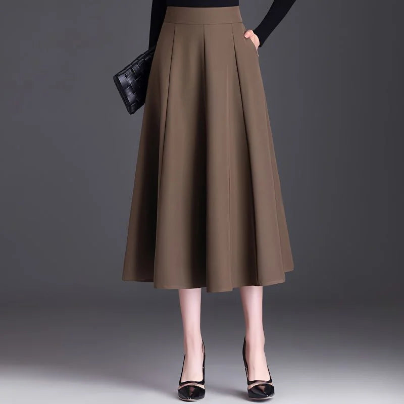 High-Waisted Slimming Umbrella Skirt