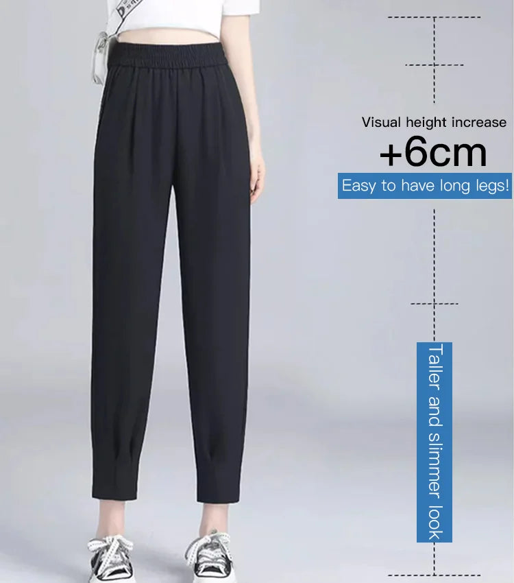 Colorful Loose Lightweight Ankle-length Pants for Women