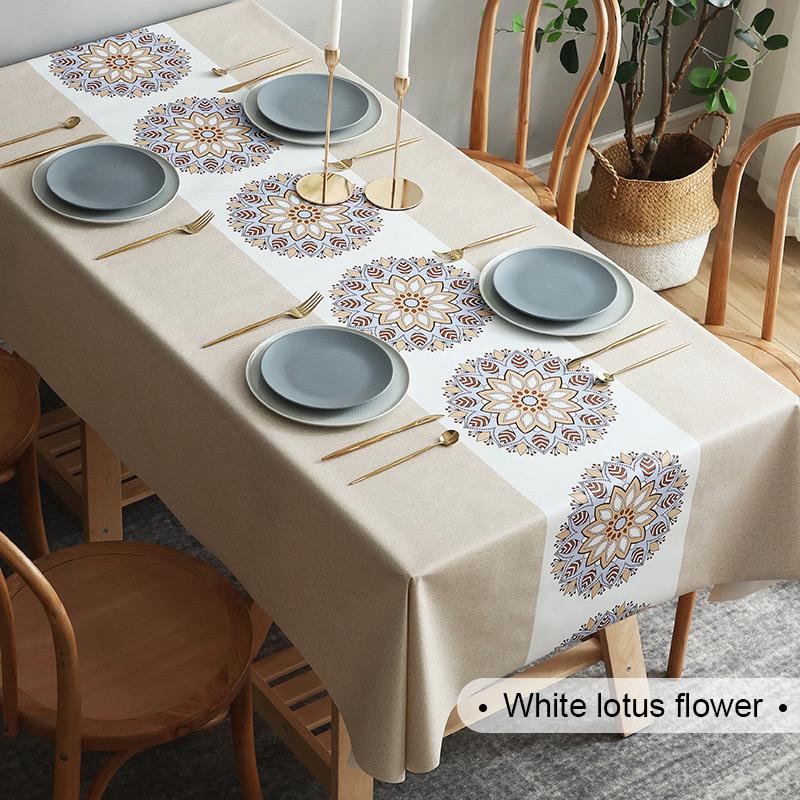 Multi-functional waterproof, oil-proof, heat-resistant, and wash-free tablecloth