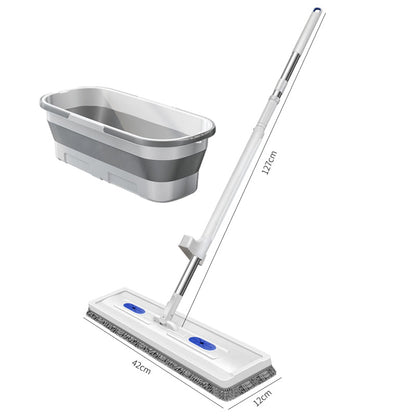 🧼🌀 Upgraded Chenille Flat Mop! 3s Water Absorption + 180° Floor-Hugging, Zero Blind Spots Cleaning 🚀