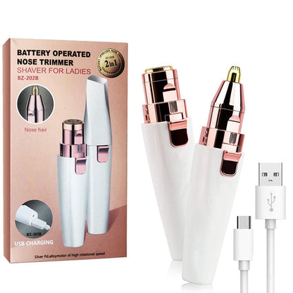 ✨2-in-1 Women's Eyebrow and Facial Hair Removal Device