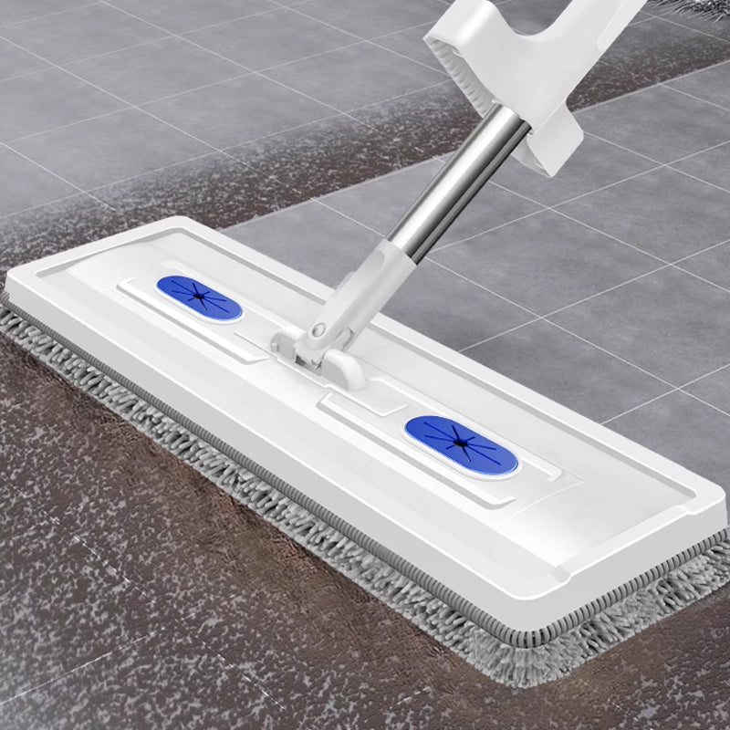 🧼🌀 Upgraded Chenille Flat Mop! 3s Water Absorption + 180° Floor-Hugging, Zero Blind Spots Cleaning 🚀