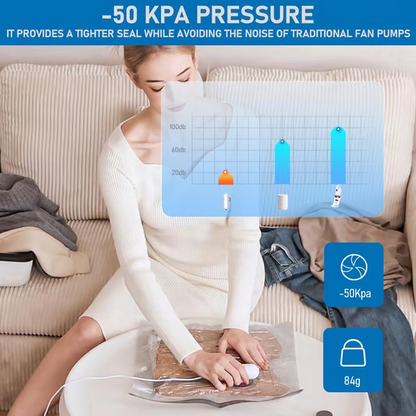 🔥6-Pack USB Electric Vacuum Compression Bags – Save Space, Travel Light!