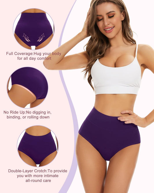 ✨Plus Size High-Waist Hip-Lifting Cotton Panties for Women