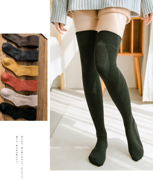 🔥Women's thermal Winter fleece over knee socks