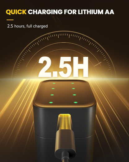 🔋Li-ion Battery with Integrated Charging Storage Box💡Overcharge protection