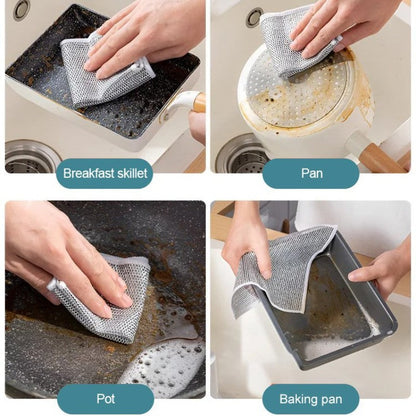 ✨New Year Hot Sale🍽️Multifunctional stainless steel rag