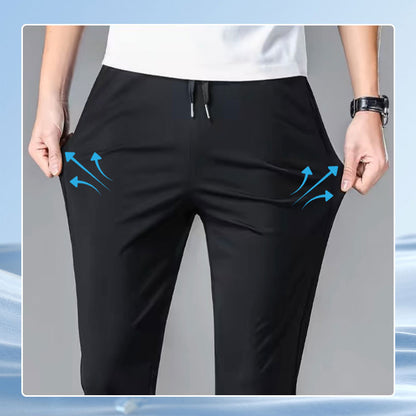 🔥🔥Hot Sale: Men's Elastic Waist Pants, Stay Cool & Stylish!