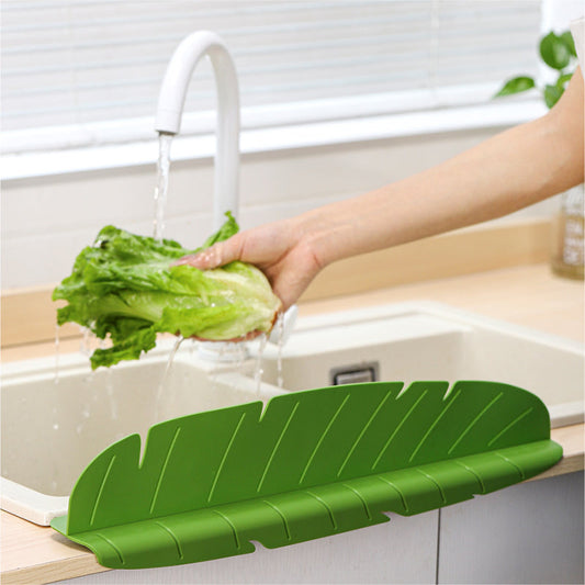 Banana Leaf Shape Silicone Sink Splash Guard