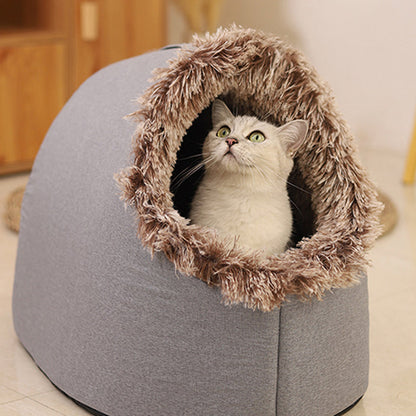 💥60% OFF 🐾OFFWinter Warm Pet Cave Bed