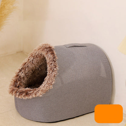 💥60% OFF 🐾OFFWinter Warm Pet Cave Bed
