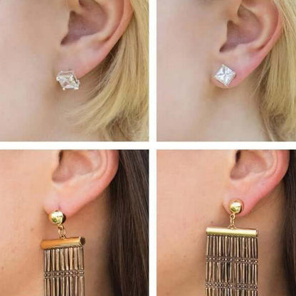 💕2025 Special Big Sale💕Clear Silicone Earring Backings With Strong Support