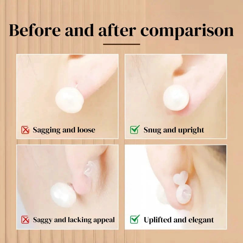 💕2025 Special Big Sale💕Clear Silicone Earring Backings With Strong Support