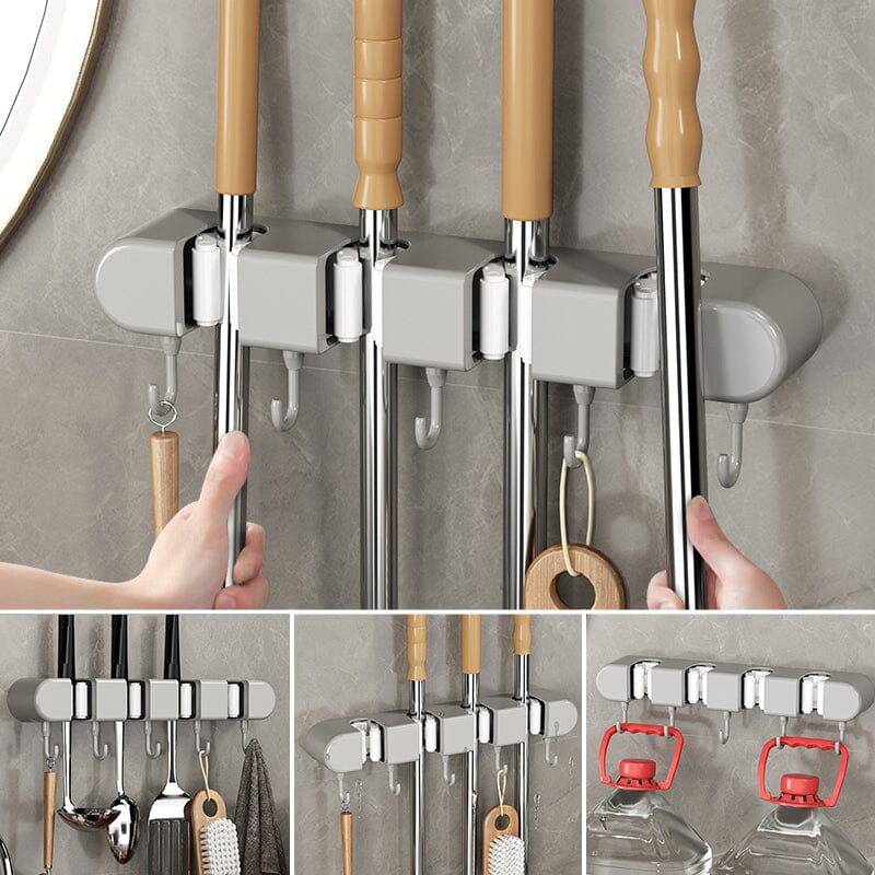 🔥Hot sale - Multifunctional Mop Holder with Hook