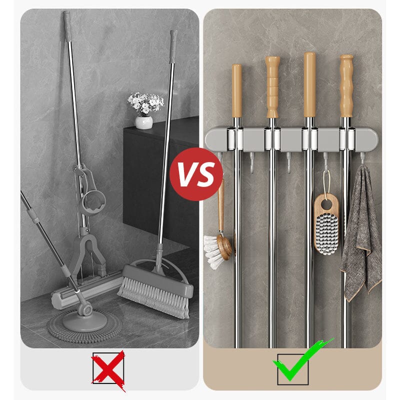 🔥Hot sale - Multifunctional Mop Holder with Hook