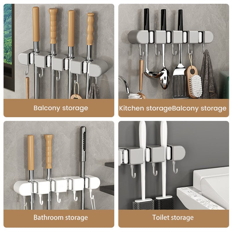 🔥Hot sale - Multifunctional Mop Holder with Hook