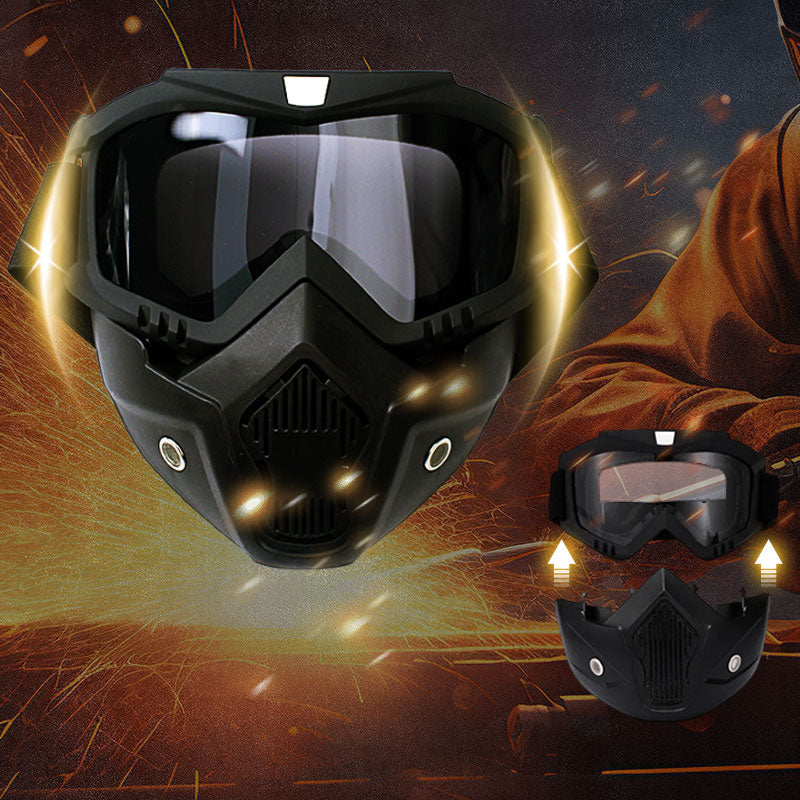 🔥Special Mask For Welding And Cutting（Anti-Glare, Anti-Ultraviolet Radiation, Anti-Dust）