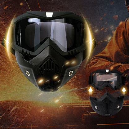 🔥Special Mask For Welding And Cutting（Anti-Glare, Anti-Ultraviolet Radiation, Anti-Dust）