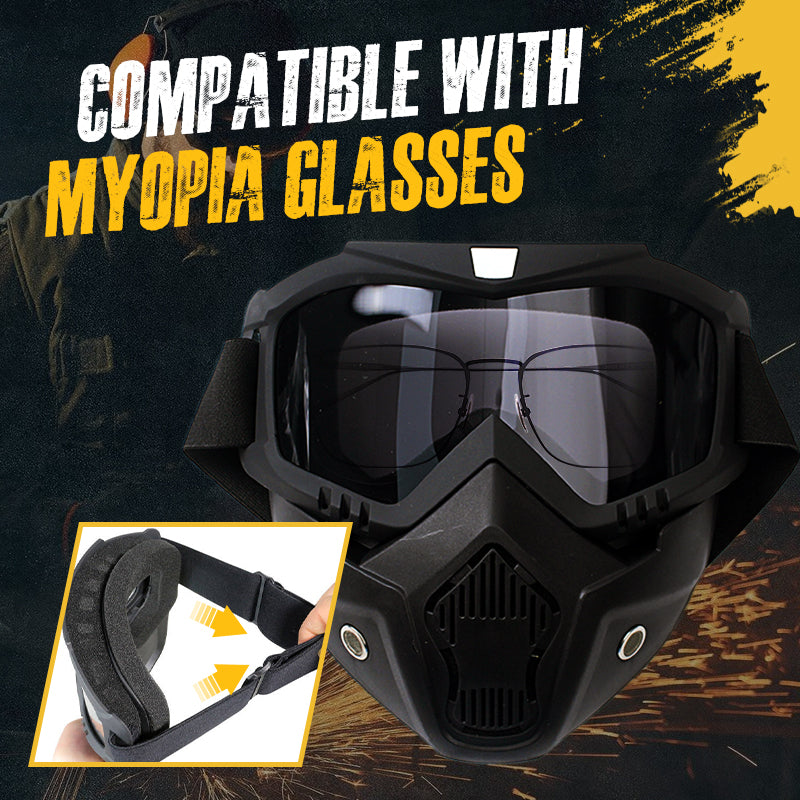 🔥Special Mask For Welding And Cutting（Anti-Glare, Anti-Ultraviolet Radiation, Anti-Dust）