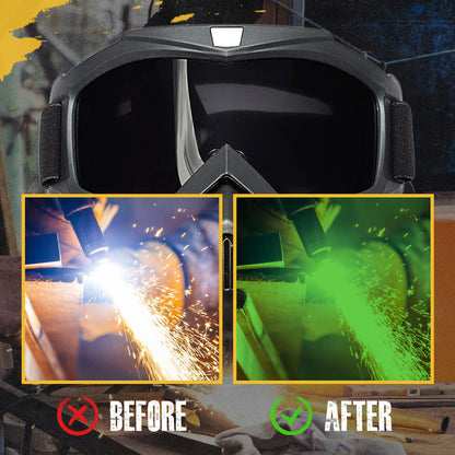 🔥Special Mask For Welding And Cutting（Anti-Glare, Anti-Ultraviolet Radiation, Anti-Dust）