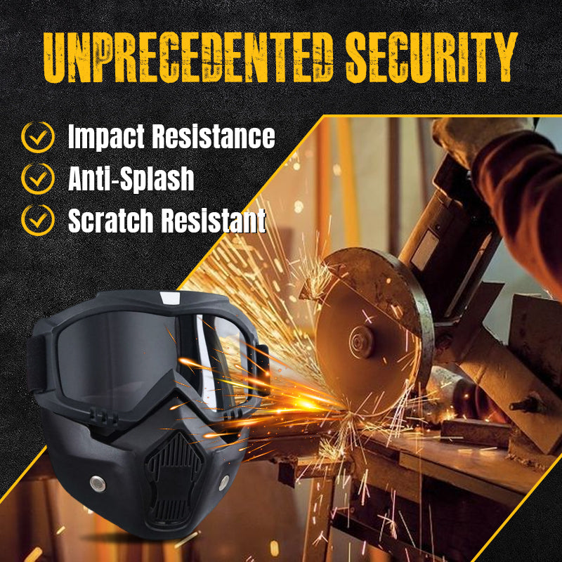 🔥Special Mask For Welding And Cutting（Anti-Glare, Anti-Ultraviolet Radiation, Anti-Dust）